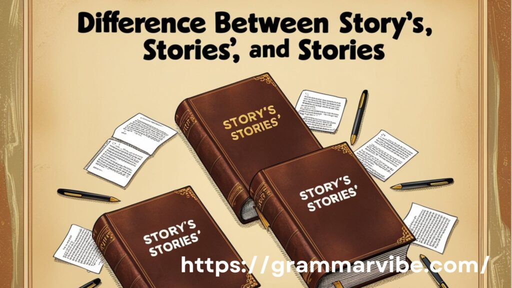 Difference Between Story’s, Stories’, and Stories