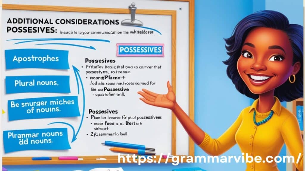 Additional Considerations for Possessives