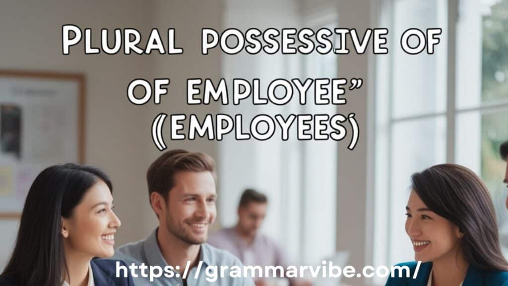 Plural Possessive of Employee (Employees’)