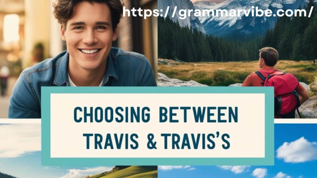 Choosing Between Travis’ and Travis’s