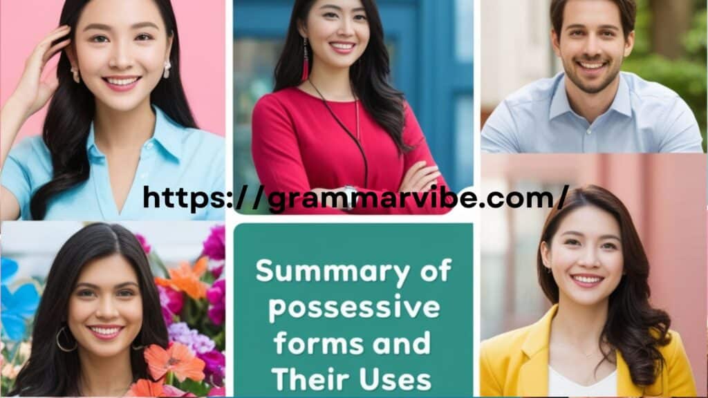 Summary of Possessive Forms and Their Uses