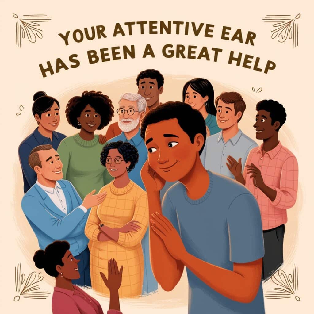 Your Attentive Ear Has Been a Great Help