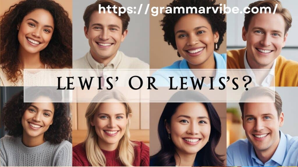 Lewis’ or Lewis’s