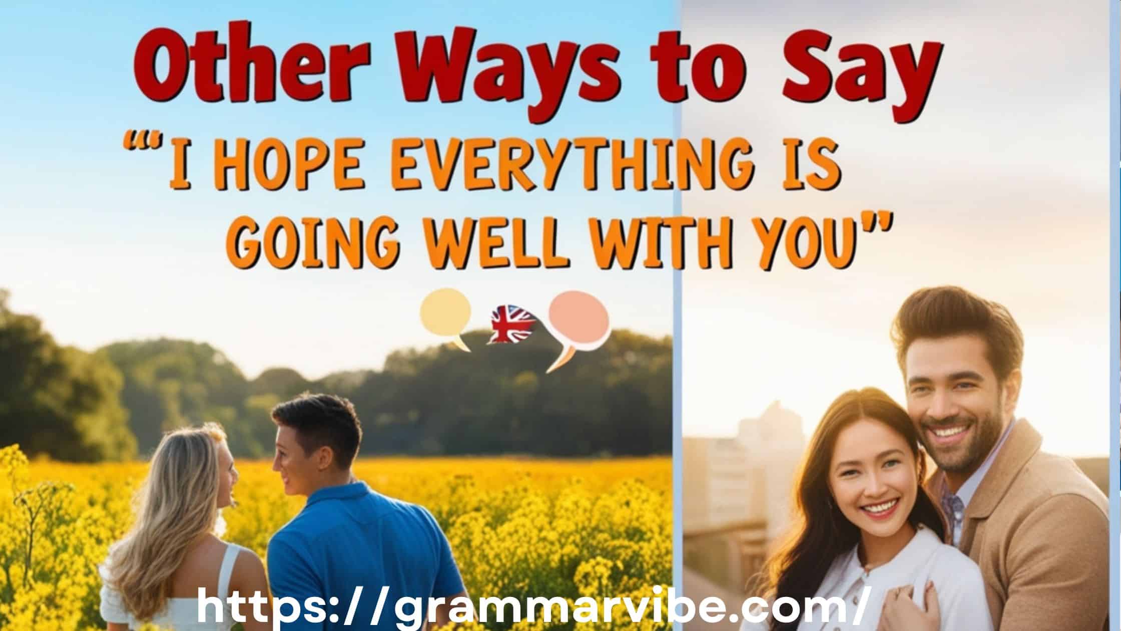 Other Ways to Say “I Hope Everything Is Going Well with You”