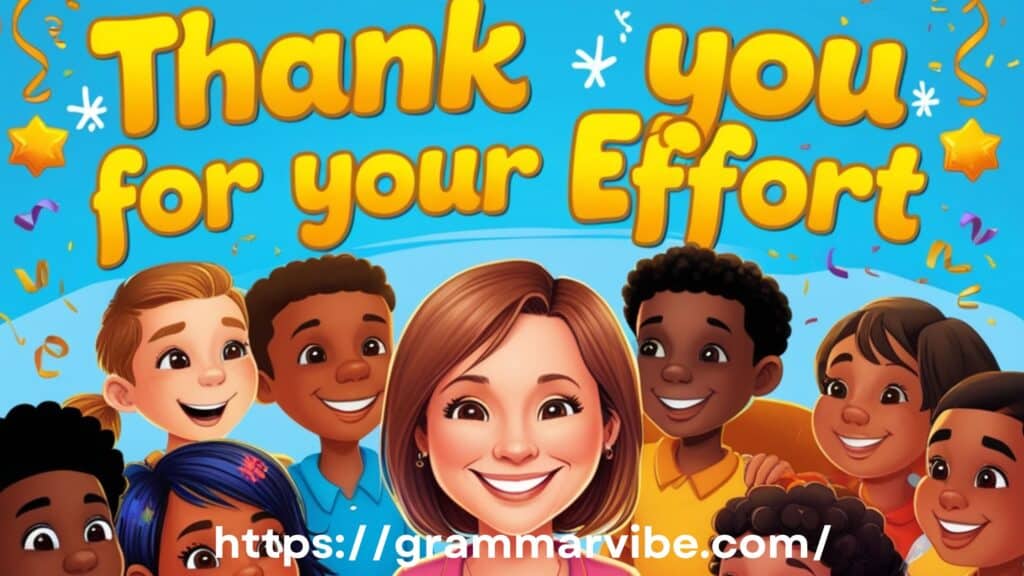 Other Ways to Say “Thank You for Your Effort”