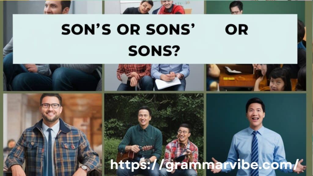 Son’s or Sons’ or Sons