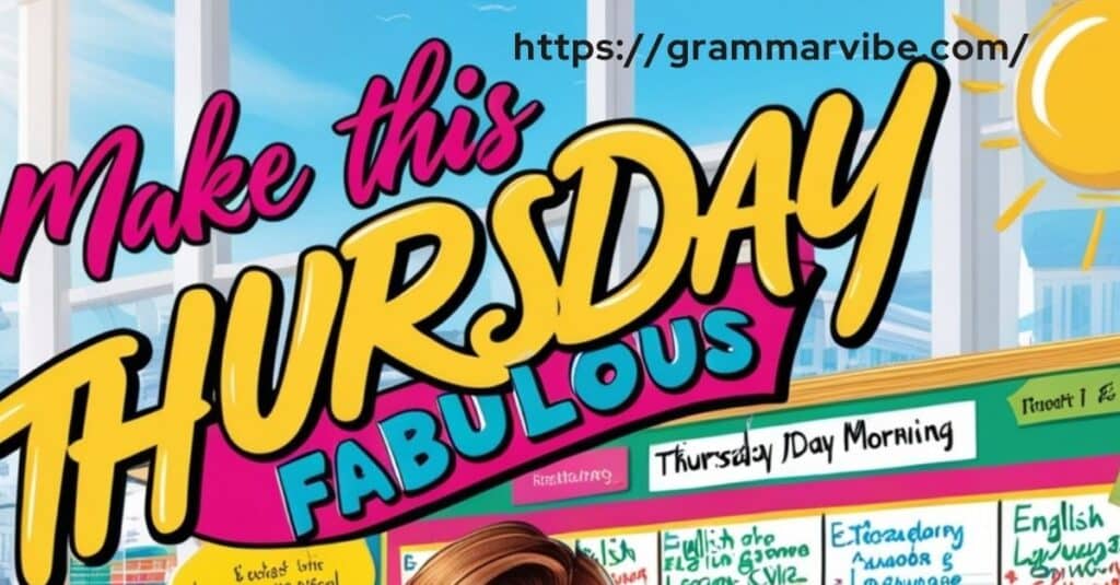 Make This Thursday Fabulous