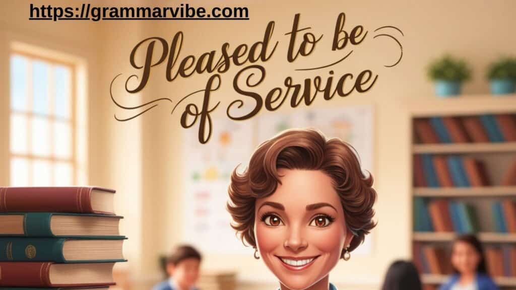 Pleased to Be of Service